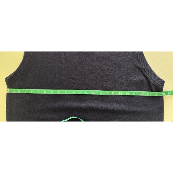 Vtg LL Bean Mens Wool Navy Blue Sweater Vest Quiet Luxury Academia Old Money XL - Picture 6 of 7